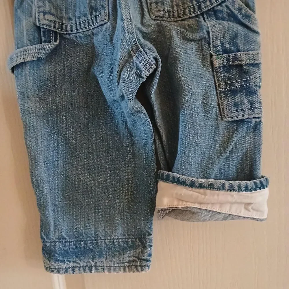 Y2K Vintage OshKosh B'gosh Denim Carpenter Pants Straight Leg Blue Jeans 18m